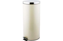 HOME 30 Litre Kitchen Pedal Bin - Cream.
